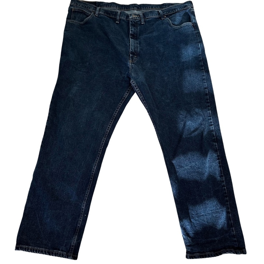 Wrangler Men’s Premium Quality Jeans Blue Denim Relaxed Fit Size 48x30